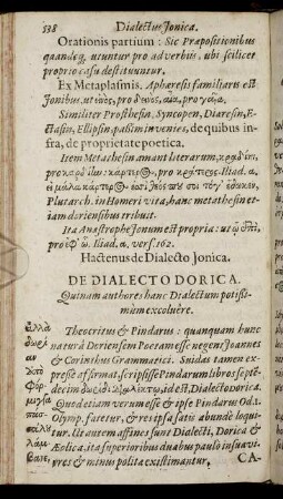 De Dialecto Dorica