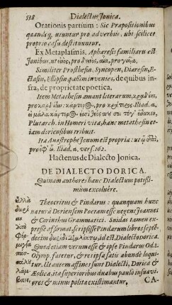 De Dialecto Dorica