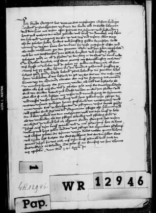 Bruder Georg Has, Vikarius des angefangenen Predigerklosters, und die Brüder zu Stuttgart verschreiben sich dem Hans und Antoni Tetzel Gebrüdern, Bürger zu Nürnberg, für ein Darlehen von 150 fl.