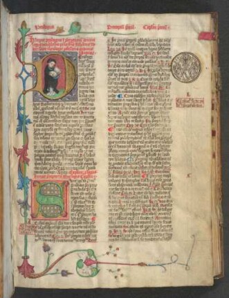 Historisierte Initiale: Autorenbild Johannes Nider