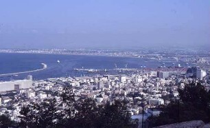 Blick auf Haifa/Hafen [Israel-Exkursion]
