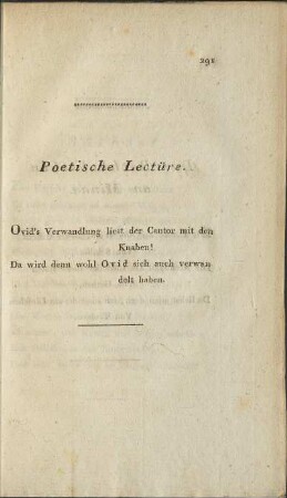 Poetische Lectüre