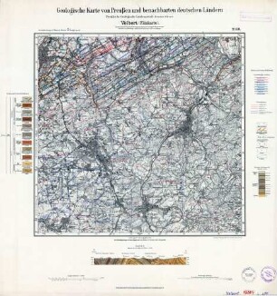 [4608] Velbert Flözkarte, Geologische Karte von Preußen und benachbarten deutschen Ländern