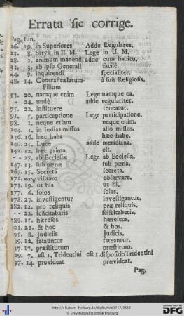 Errata sic corrige.