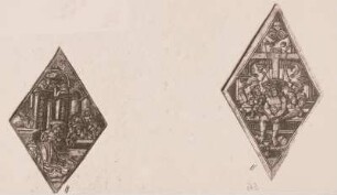 rechts: Schmerzensmann, links: Anbetung der heiligen drei Könige