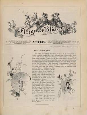 Fliegende Blätter. 85 = Nr. 2136 - 2161. 1886