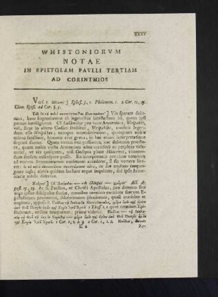 In Epistolam Pavlli Tertiam Ad Corinthios