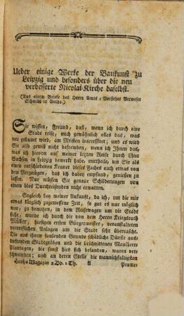 Allgemeines Magazin für die bürgerliche Baukunst. 2,1, 2, 1. 1792