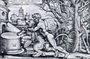 Herkules tötet den Nemäischen Löwen - aus der Folge "Die Taten des Herkules"