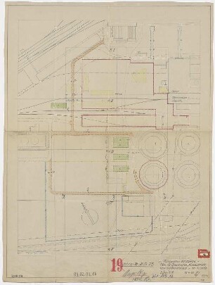 Teillageplan Baustraßen und Gerätebaracken