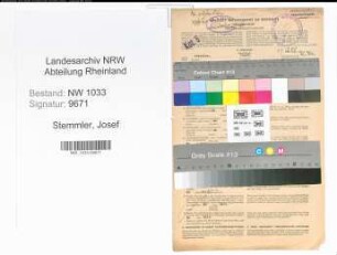 Entnazifizierung Josef Stemmler , geb. 27.05.1915 (Polizeibeamter)