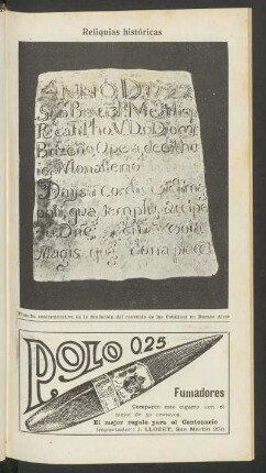 Reliquias históricas - [Fotografía]
