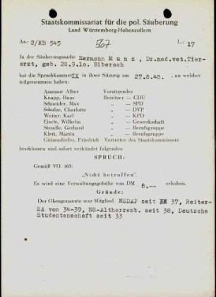 Munz, Hermann, Dr. med. vet.