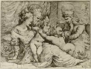 Die Heilige Familie mit Elisabeth und dem kleinen Johannes