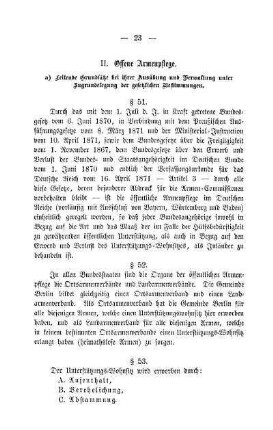 II. Offene Armenpflege