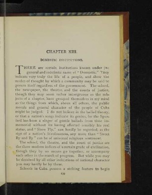 Chapter XIII. Domestic institutions.