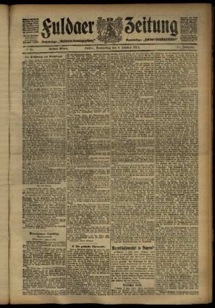 Erste Ausgabe vom Donnerstag, den 08. Februar 1912.