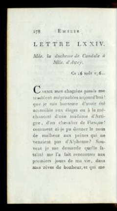 Lettre LXXIV.
