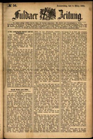 Ausgabe vom Donnerstag, den 09. März 1882.
