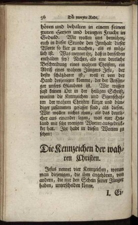 Die Kennzeichen der wahren Christen