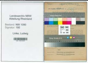 Entnazifizierung Ludwig Linke , geb. 25.08.1896 (Portier)