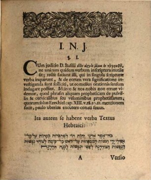 Pvlvillos Et Pepla Prophetissarvm ex Ezech. cap. 13. v. 18.