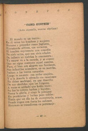 "Como gusteis" : (Acto segundo, escena séptima)