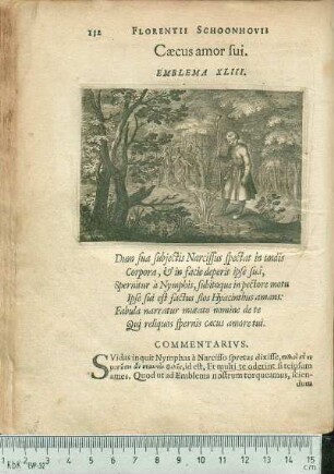 Cæcus amor sui. Emblema XLIII.