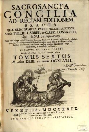 Sacrosancta Concilia Ad Regiam Editionem Exacta, 6. Ab Anno DLIII. ad annum DCXLVIII.