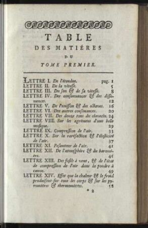 Table Des Matiéres Du Tome Premier