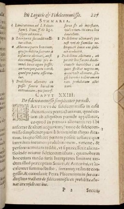 Caput XXIII. De fideicommisso simpliciter pœnali.