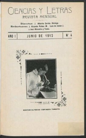 [Fotografía de] Doctor Alfredo Espinoza Tamayo.