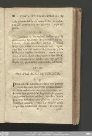 Tit. III. De Singulis Scriptis Iuridicis.
