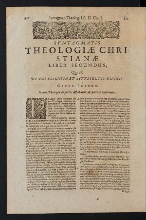 Liber Secundus, Qui est De Dei Essentia Et Attributis Divinis