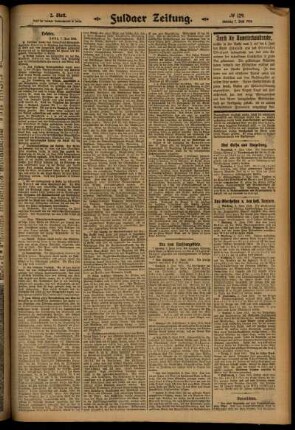 Zweite Ausgabe vom Samstag, den 07. Juni 1913.