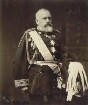 Karl von Knoerzer, General, stehend, in grosser Uniform, Schärpe mit Orden, Zierhelm in linker Hand, Brustbild in Halbprofil