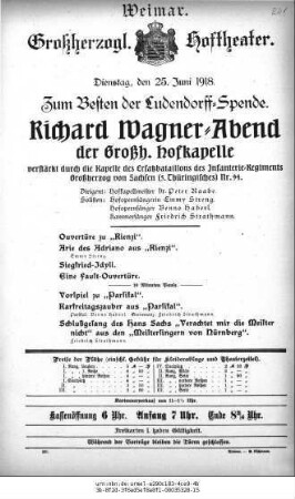 Richard Wagner=Abend