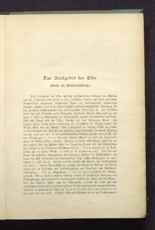 Das Quellgebiet der Elbe