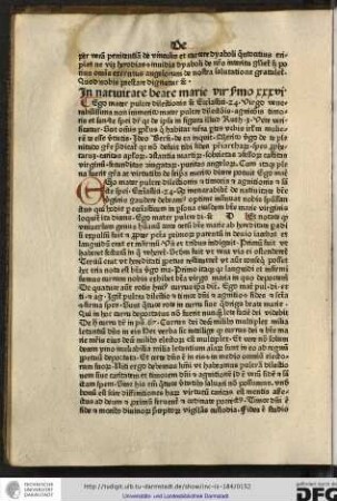 Ego mater... Ecclesiastici 24. Virgo venerabilissima non immerito mater pulcre dilectionis, agnitionis timoris et sancte spei dicitur...
