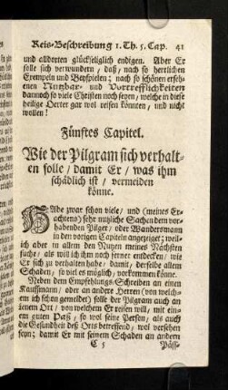 41-51, Fünftes Capitel