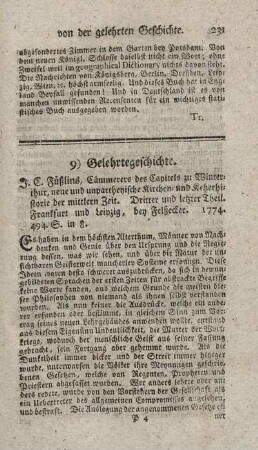 Neue und unpartheyische Kirchen- und Ketzerhistorie der mittlern Zeit. T.3.