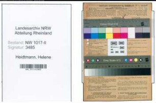 Entnazifizierung Helene Heidtmann , geb. 12.09.1891 (Werkschwester)