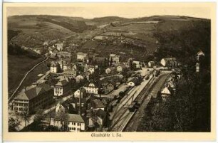 Glashütte. Blick auf Glashütte