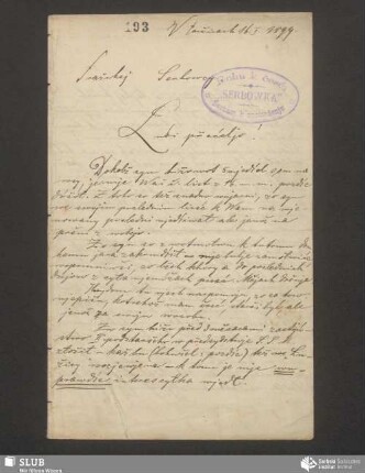 [list wot: Jan Andricki, 16.01.1899]