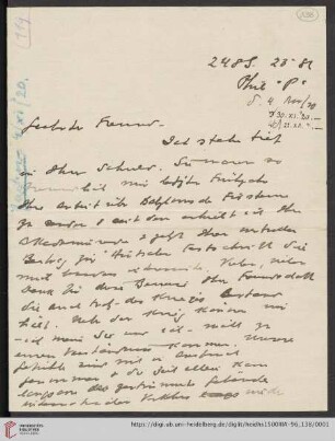 Briefe von Morris Jastrow an Carl Bezold: Brief von Morris Jastrow an Carl Bezold