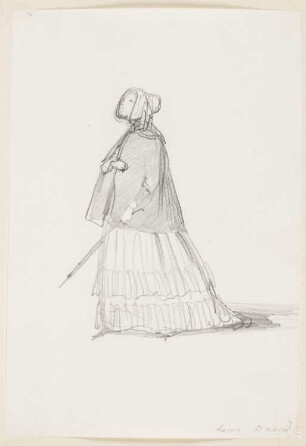 Frau beim Spaziergang