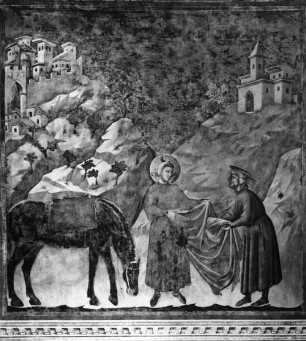 Franziskuslegende — Die Mantelspende des Heiligen / Bekleidung des Armen