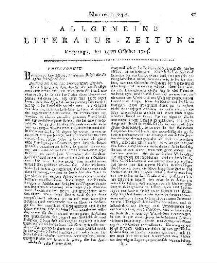 Spalding, J. J.: Vertraute Briefe, die Religion betreffend (Beschluss des in Nro. 242 abgebrochenen Artikels)