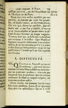 L. Difficulté. - LIII. Difficulté.