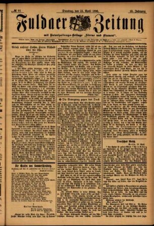 Ausgabe vom Dienstag, den 21. April 1896.
